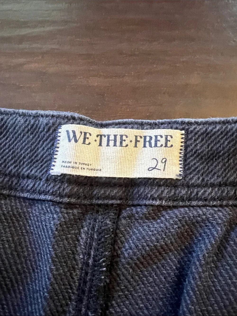Free People Osaka midrise barrel jeans in black, excellent condition size 29